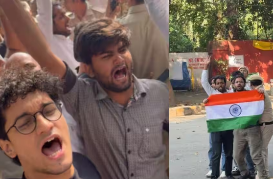 जंतर-मंतर पर गेट फांदकर पहुंचे CJP कार्यकर्ता, तिरंगा लहराया; दिल्ली पुलिस ने हिरासत में लिया