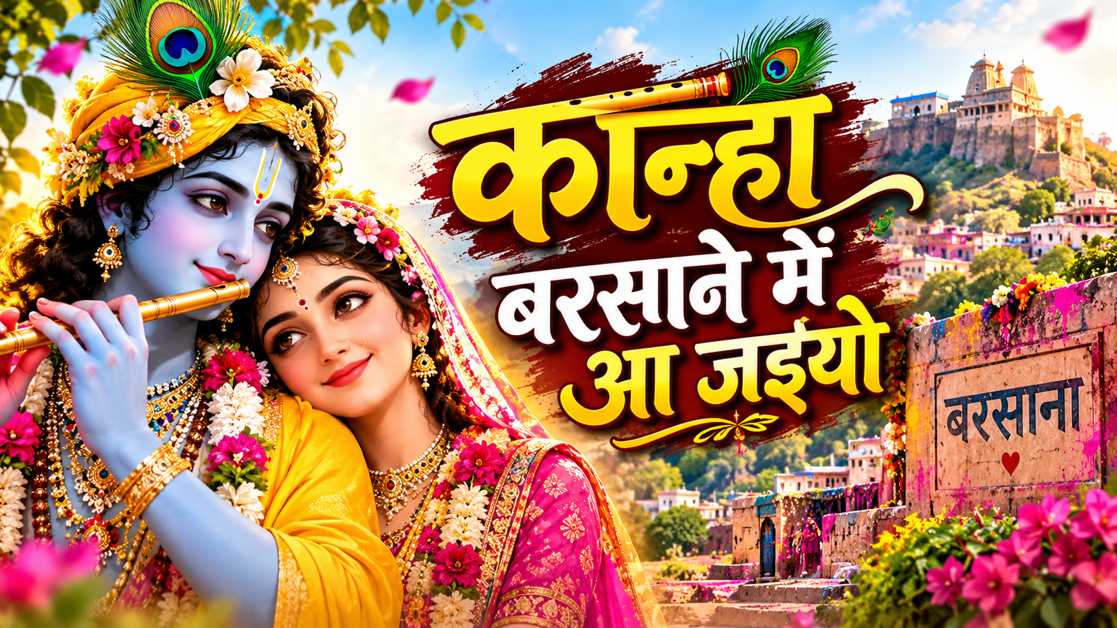 कान्हा बरसाने में आ जइयो 🦚💖| श्री राधा कृष्ण भजन | Radha Krishna Bhajan | मधुर भक्ति गीत