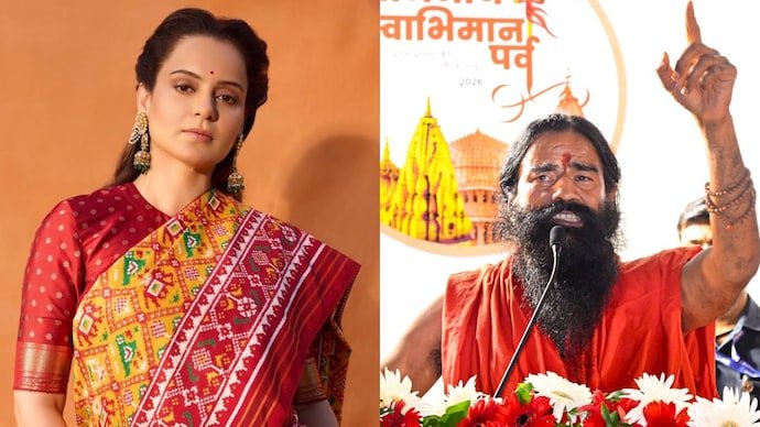 विवाद के बीच बाबा रामदेव का बड़ा बयान, कंगना को भेजेंगे मिठाई और तोहफा