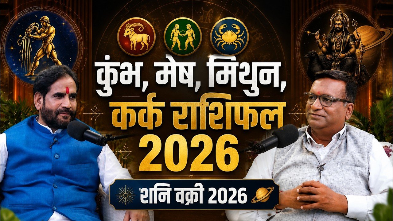 Kumbh , Mesh , Mithun , Kark Rashifal 2026 | Shani Vakri 2026